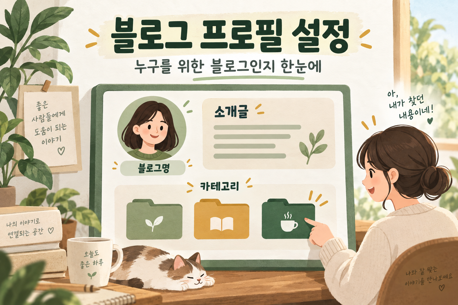 [블로그 강의 03] 블로그 프로필과 카테고리 설정, 첫인상을 정리하세요