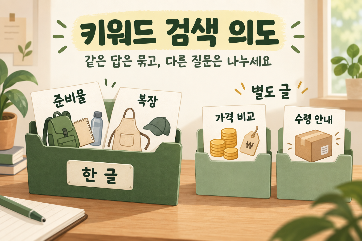 [블로그 강의 05] 블로그 키워드 검색 의도, 한 글로 묶을까 나눠 쓸까?