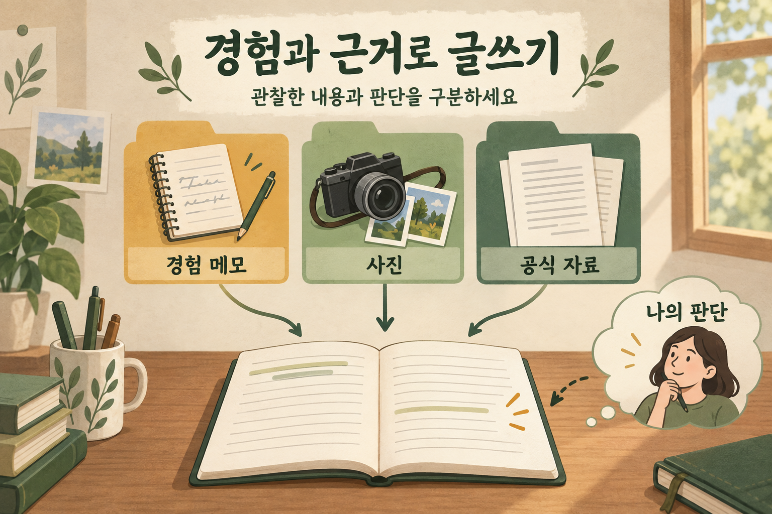 현장 메모, 사진, 공식 자료를 구분해 경험과 근거가 있는 블로그 글을 만드는 과정