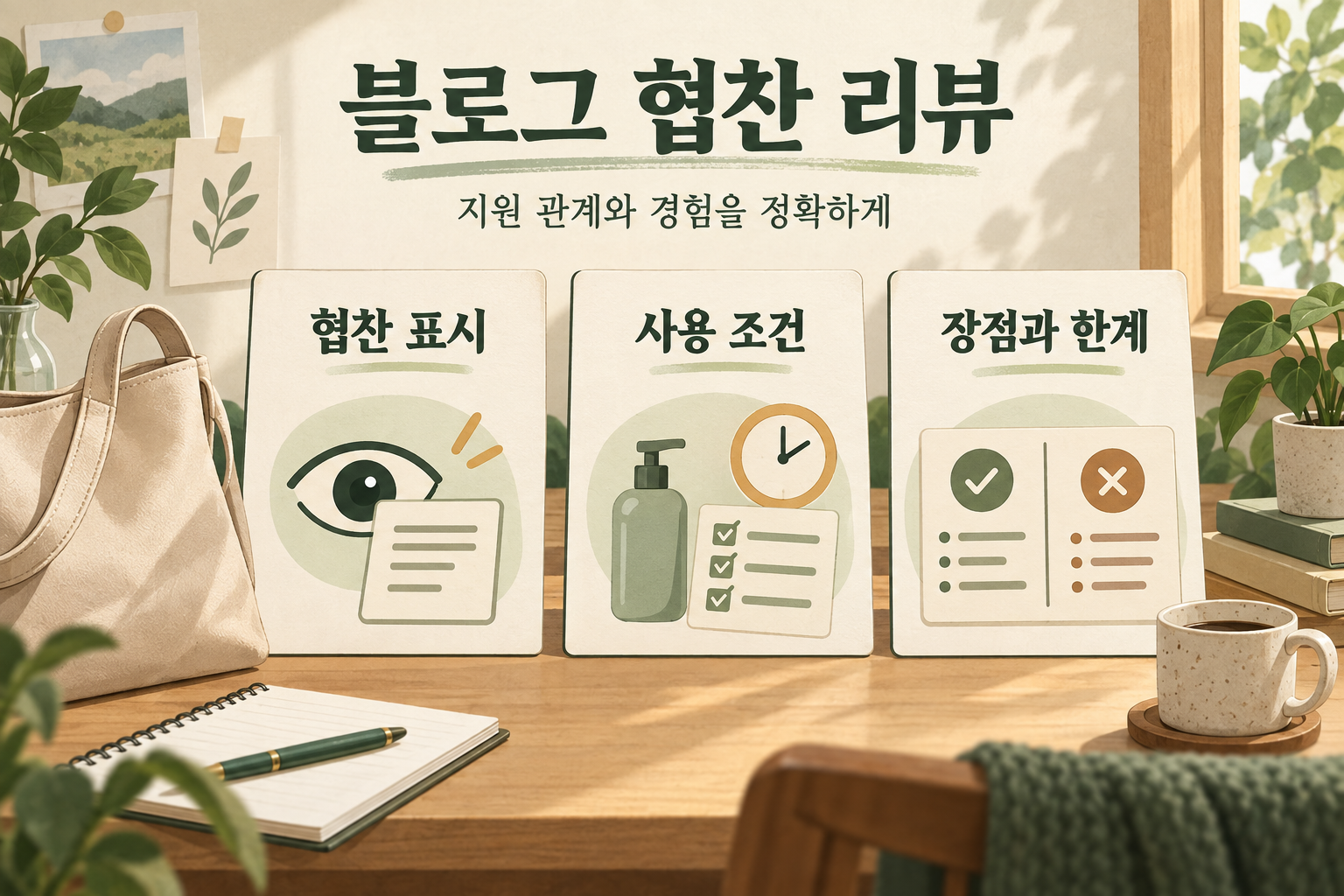 협찬 관계 표시, 실제 사용 조건, 장점과 한계를 함께 확인하는 블로그 리뷰 구성 예시